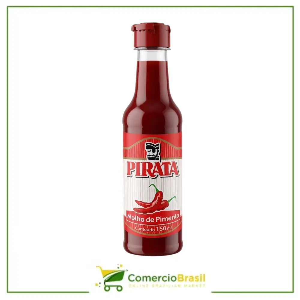 Molho de Pimenta Pirata 150ml - Produtos Brasileiro