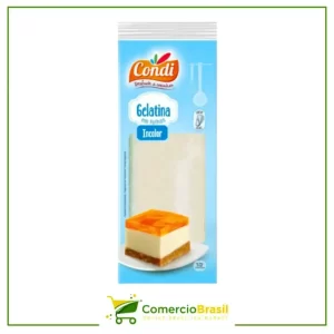 Gelatina Incolor em Folhas 8g Condi( 4 Folhas ) - Produtos Brasileiro